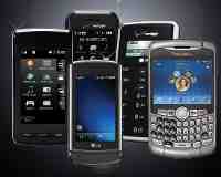 photo of numerous cell phones
